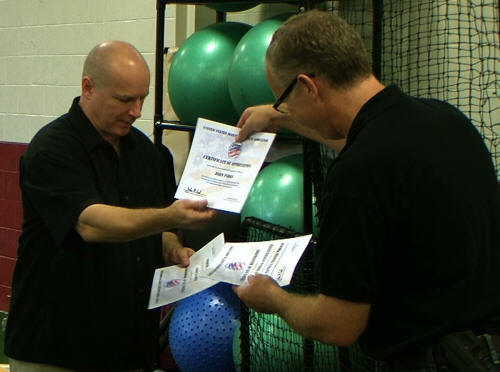 US Martial Tactical Training Seminar John Parks Certificate